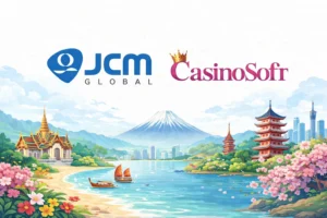 jcm global and casinosoft partnersjip in asia