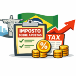 this is a vector image about brasilian taxes for gambling