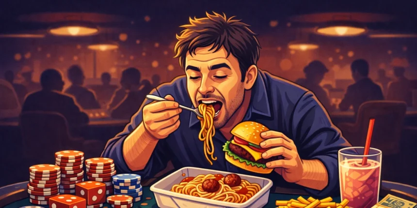 Can you eat at Gambling Table