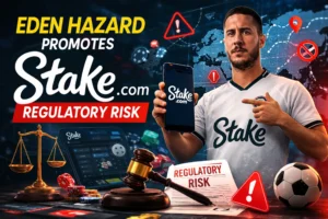 eden hazard is promotiong stake and it makes regulatory risk