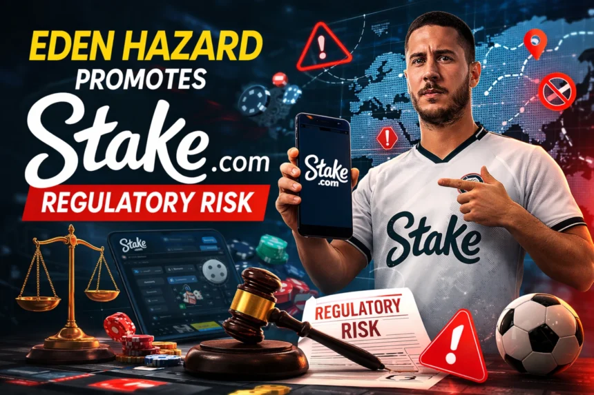 eden hazard is promotiong stake and it makes regulatory risk