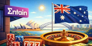 entain gambling in australia vector