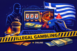 an ilustration of illegal online gambling in greece