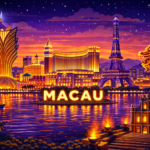 This is fictional image of macau casino industry