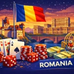 this is a ilustrated image of gambling in romania