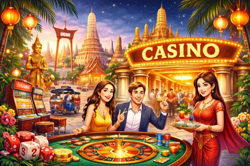 This is and image of land based gambling in thailand